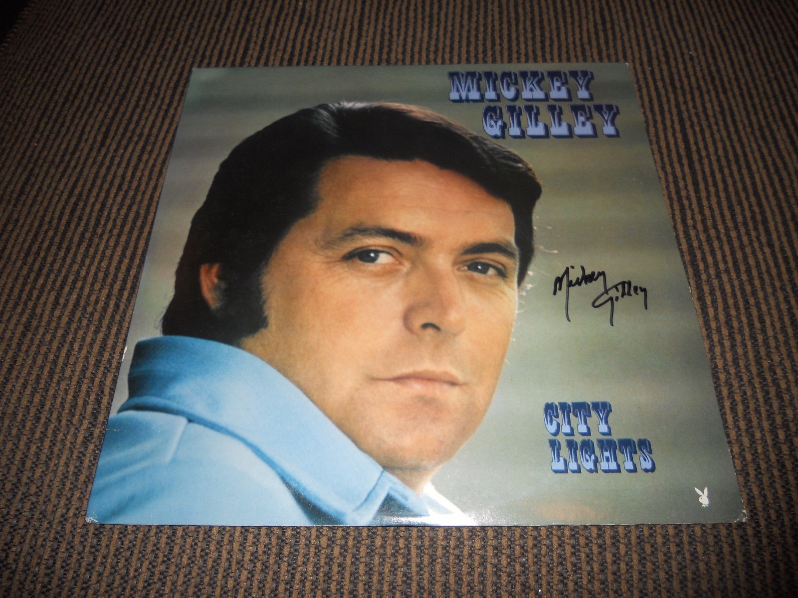 Mickey Gilley Signed Autographed City Lights LP Album PSA Guaranteed