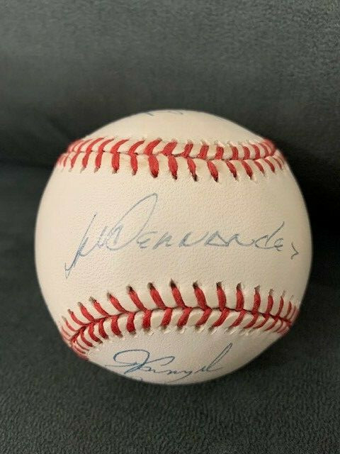 FLORIDA MARLINS HAND SIGNED 1997 WORLD SERIES BASEBALL 15 SIGS SCOREBOARD COA