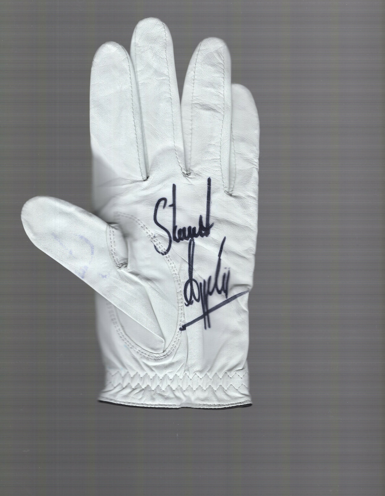 STUART APPLEBY HAND SIGNED CALLAWAY GOLF GLOVE+COA GREAT GOLFER COLLECTIBLE MEMORABILIA