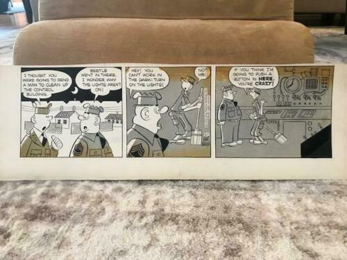MORT WALKER SIGNED ORIGINAL ART DAILY FROM 1956 BEETLE+SARGE AMAZING+RARE