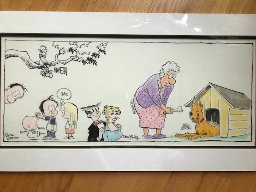 JEFF MACNELLY+DEAN YOUNG+BRIAN BASSET+BRIAN CRANE+BRAD ANDERSON ORIGINAL ARTWORK