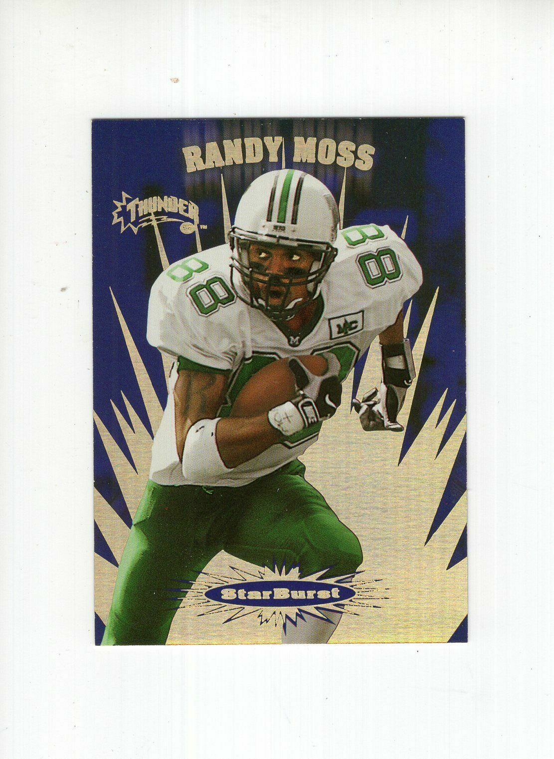 RANDY MOSS 1998 SKYBOX THUNDER STARBURST ROOKIE CARD AMAZING CONDITION
