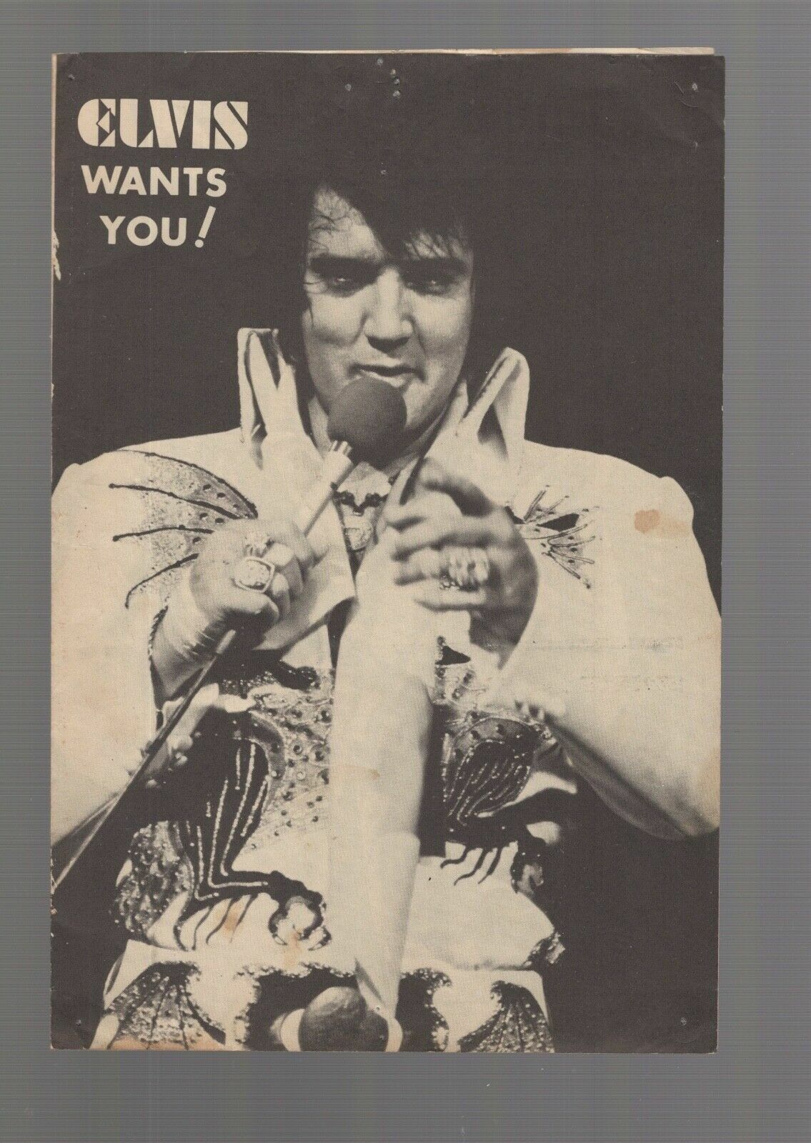 ELVIS PRESLEY VINTAGE FAN CLUB APPLICATION FROM THE 1970's AWESOME+RARE