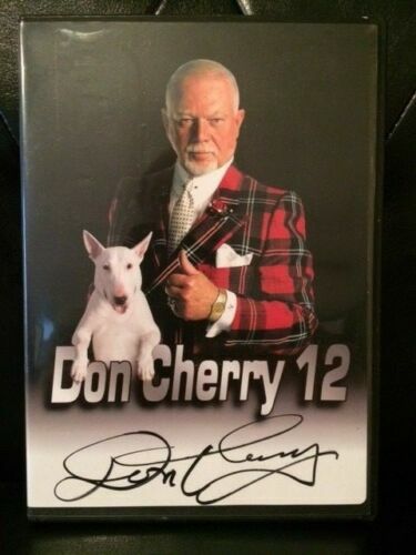 DON CHERRY 12 DVD WITH ORIGINAL AUTOGRAPH ON FRONT+COA HOCKEY NIGHT IN CANADA