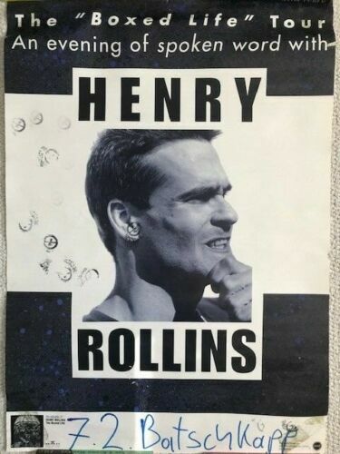 HENRY ROLLINS LOT OF 4 ORIGINAL VINTAGE PROMO POSTERS RARE ROLLINS BAND
