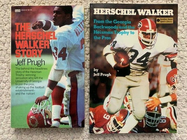 HERSCHEL WALKER LOT OF 2 VINTAGE PAPERBACK BOOKS AMAZING CONDITION+VERY RARE