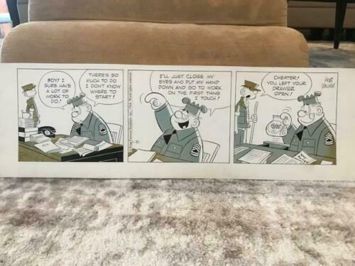 MORT WALKER SIGNED ORIGINAL ART DAILY FROM 1964 BEETLE+SARGE BEETLE BAILEY