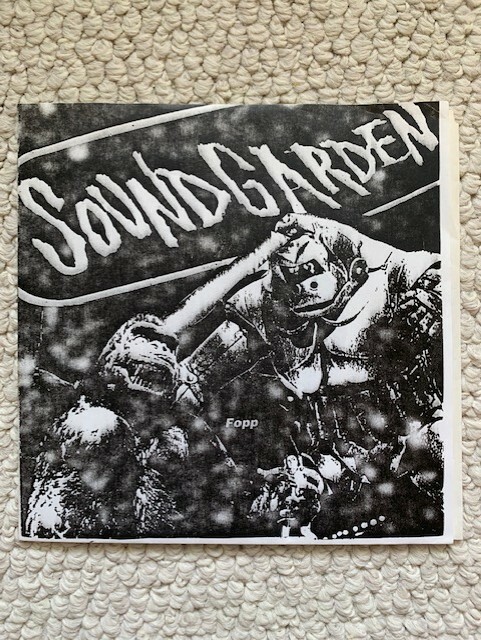 SOUNDGARDEN ULTRA RARE 7 INCH 45 BLUE VINYL FROM 1989 FOPP ONLY 500 MADE