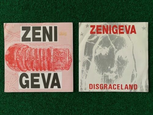 ZENI GEVA LOT OF 2 VINTAGE 7 INCH 45’S DISGRACELAND+BLOODSEX JAPAN ROCK RARE COLLECTIBLE MEMORABILIA