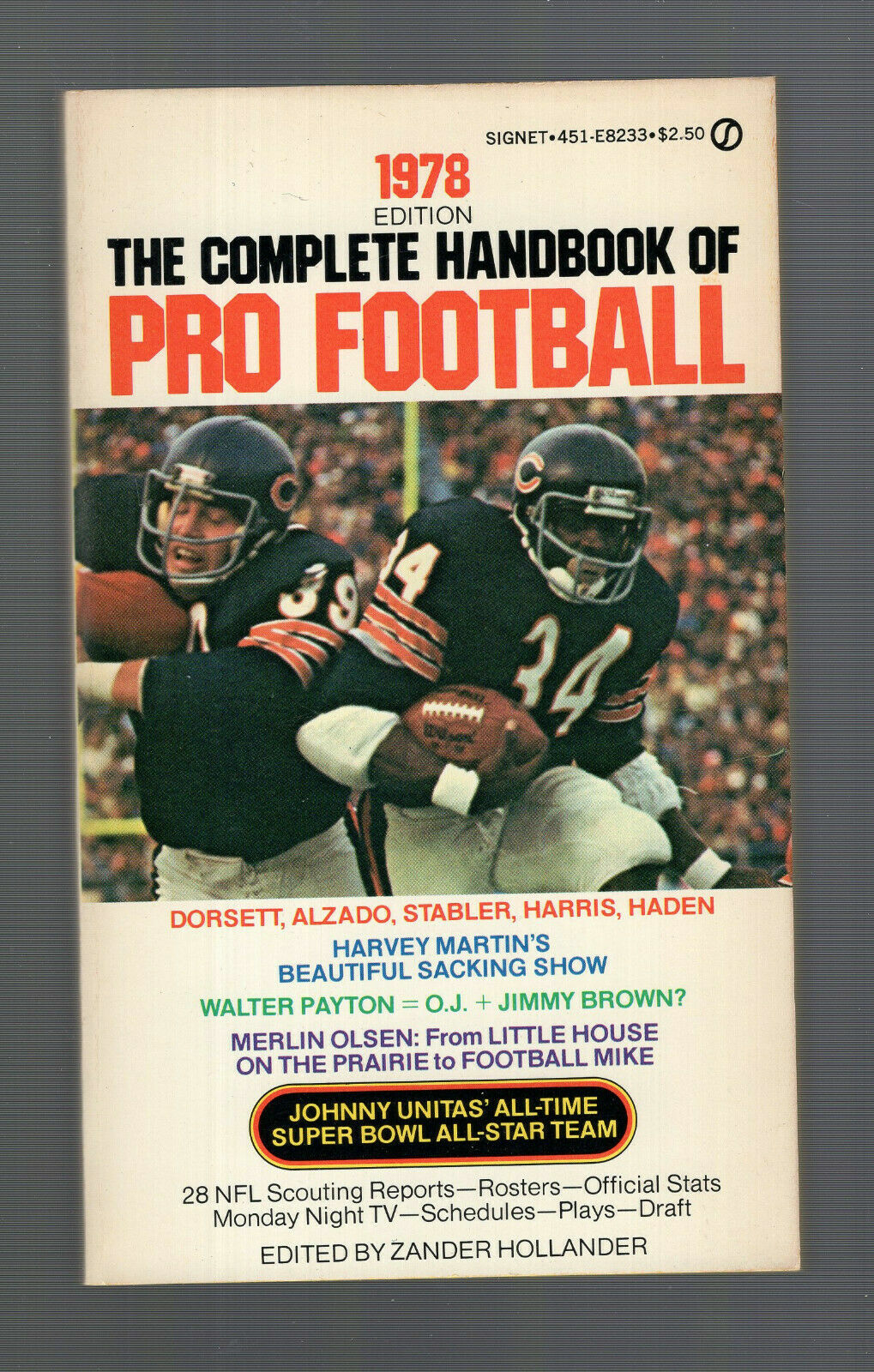 1978 NFL POCKET BOOK OF PRO FOOTBALL VINTAGE PAPERBACK BOOK AMAZING CONDITION COLLECTIBLE MEMORABILIA
