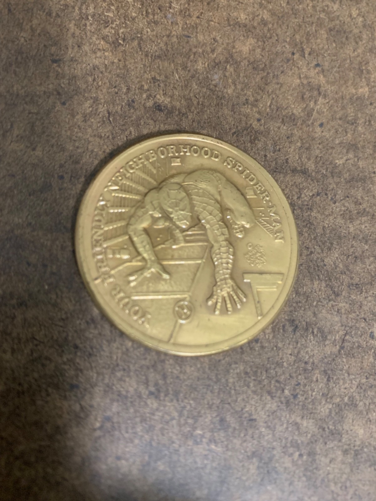 SPIDER-MAN VINTAGE 1973 BRONZE COLLECTOR COIN MARVEL SERIES 1 RARE LOW #24 COLLECTIBLE MEMORABILIA