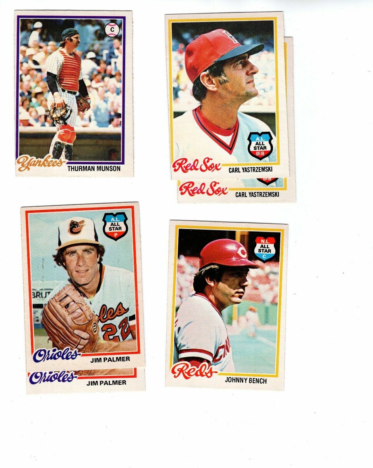 LOT OF 16 HALL OF FAME O-PEE-CHEE BASEBALL CARDS 70s+80s MUNSON+SCHMIDT+YAZ