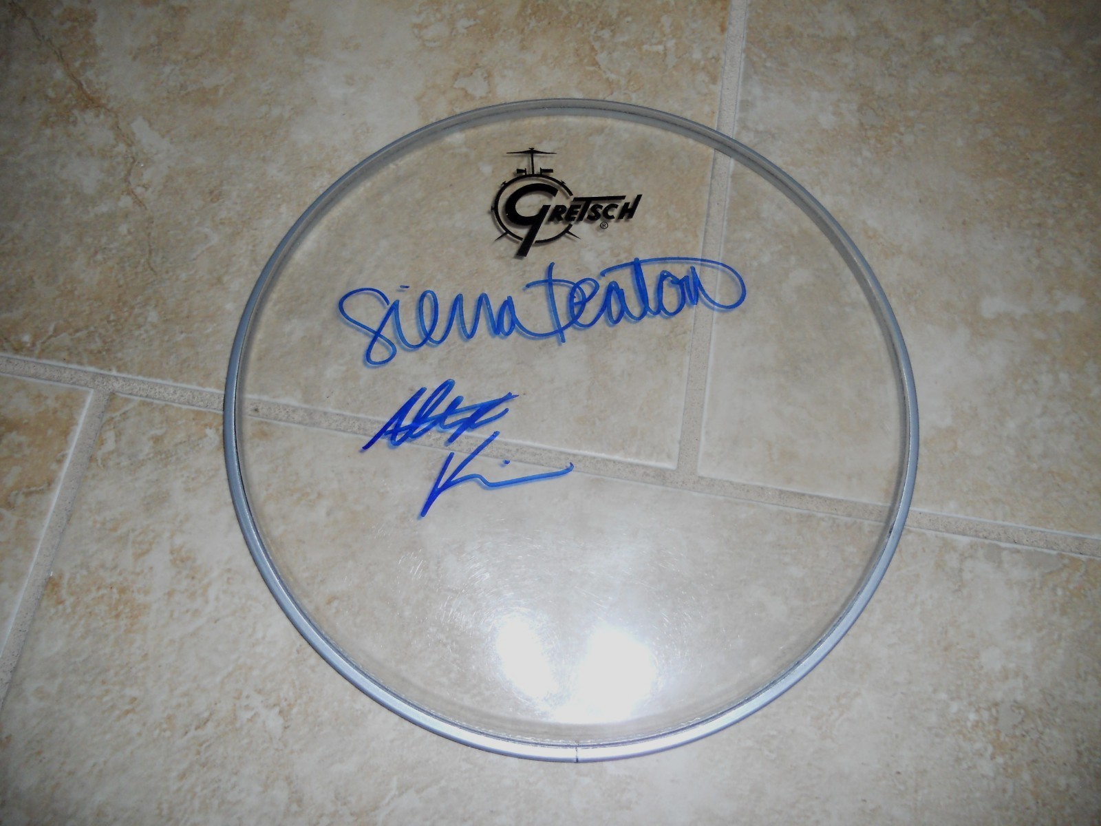ALEX & SIERRA X FACTOR AUTOGRAPH SIGNED 10″ DRUMHEAD PSA GUARANTEED COLLECTIBLE MEMORABILIA