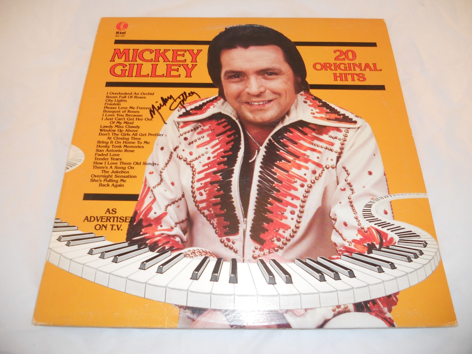 Mickey Gilley 20 Original Hits Signed Autographed LP Album PSA Guaranteed #2