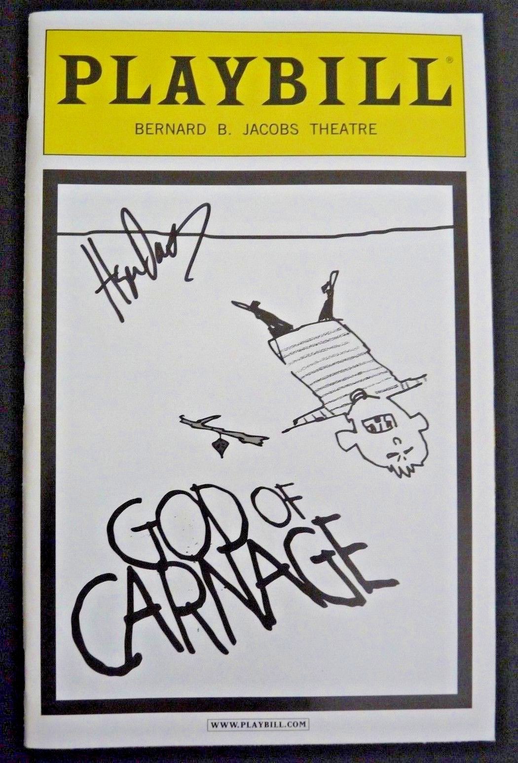 Hope Davis Signed Autographed Gods Of Carnage Playbill PSA or BAS Guaranteed
