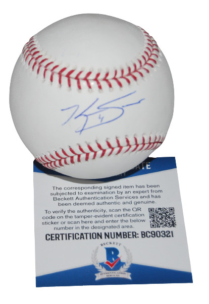 KEVIN SMITH signed (TORONTO BLUEJAYS) autograph OML baseball BECKETT BAS BC90321