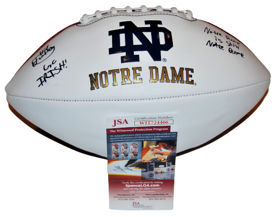 ISAIAH FOSKEY signed (NOTRE DAME FIGHTING IRISH) ND IS ND football JSA Witness