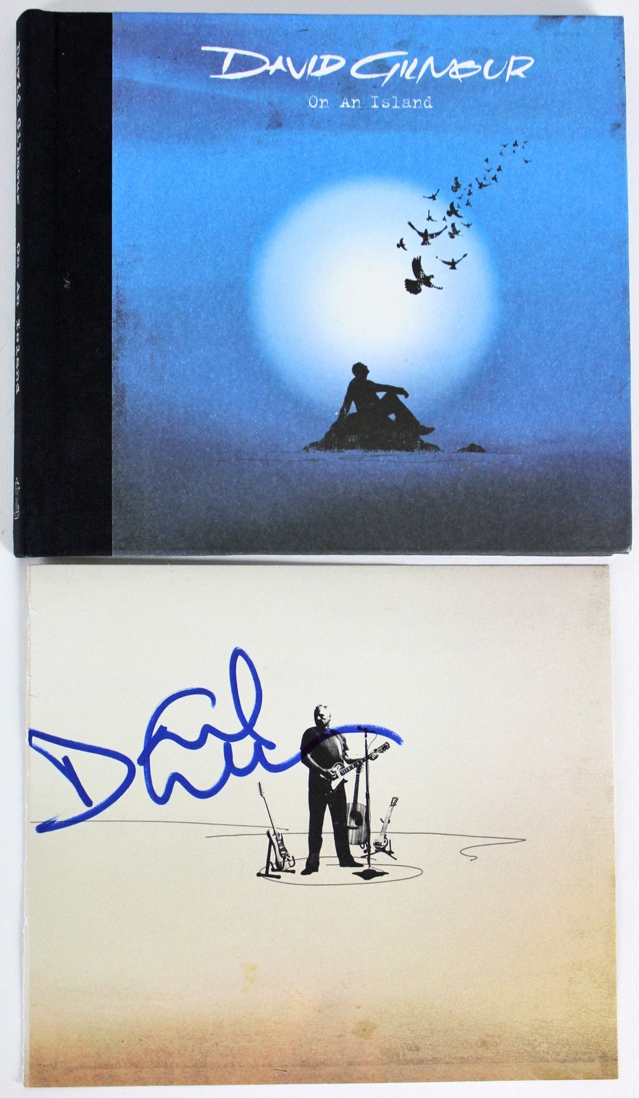Pink Floyd David Gilmour Authentic Signed On An Island Cd Cover Page JSA #Z85157