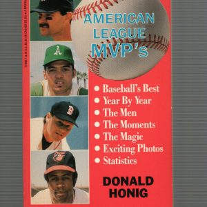 AMERICAN LEAGUE MVP'S VINTAGE PAPERBOOK BASEBALL BOOK 1989 AMAZING CONDITION