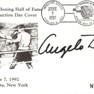 ANGELO DUNDEE HAND SIGNED BOXING FIRST DAY COVER+COA MUHAMMAD ALI TRAINER
