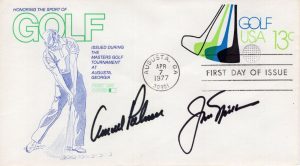 ARNOLD PALMER+JACK NICKLAUS HAND SIGNED VINTAGE GOLF FIRST DAY COVER JSA COLLECTIBLE MEMORABILIA