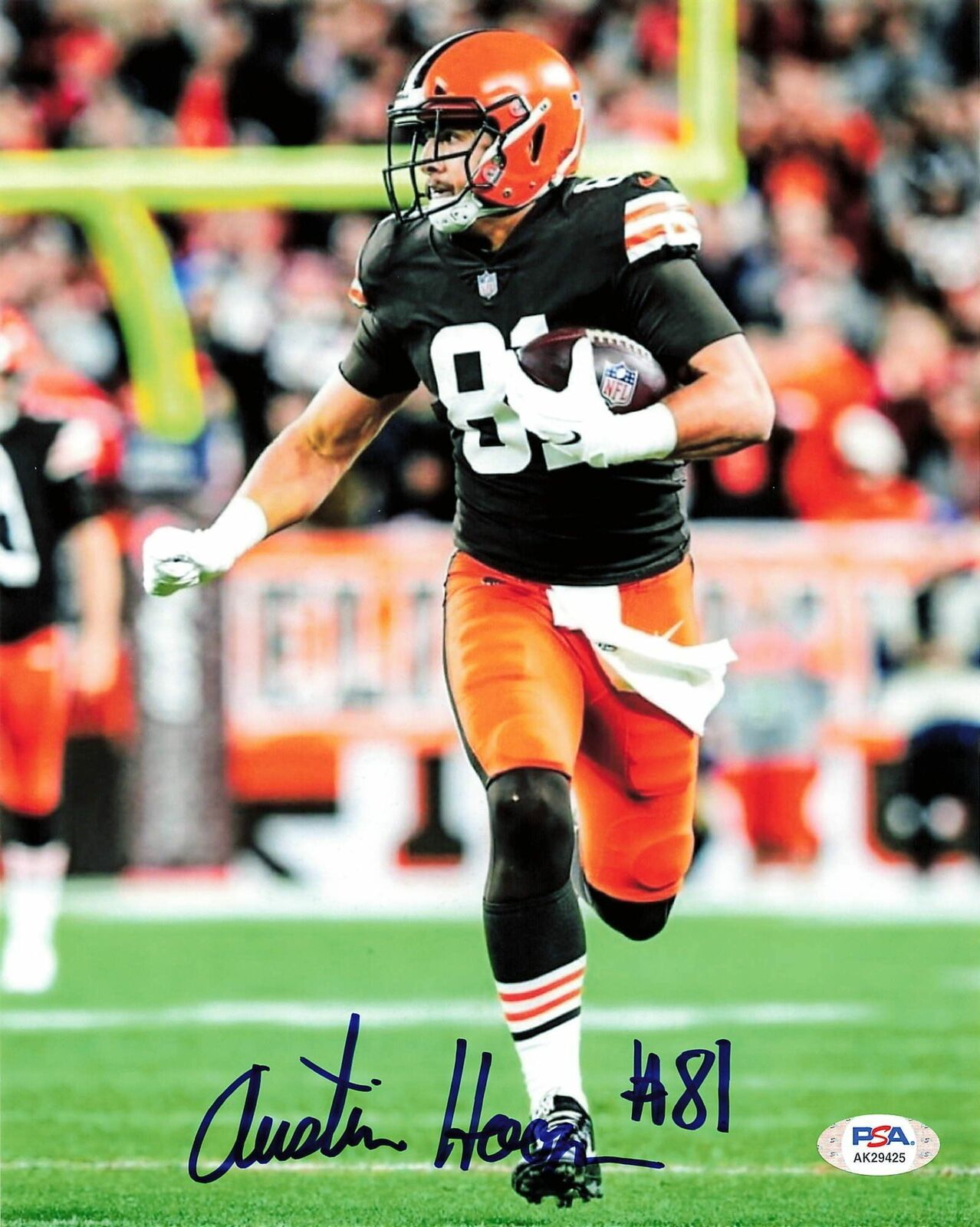 cleveland browns autographed memorabilia