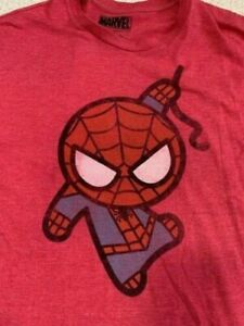 BABY SPIDER-MAN RED MARVEL T-SHIRT AWESOME GRAPHICS GREAT CONDITION 2XL COLLECTIBLE MEMORABILIA