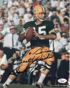 BART STARR HAND SIGNED 8×10 PHOTO GREEN BAY PACKERS QB TO BRIAN JSA COLLECTIBLE MEMORABILIA