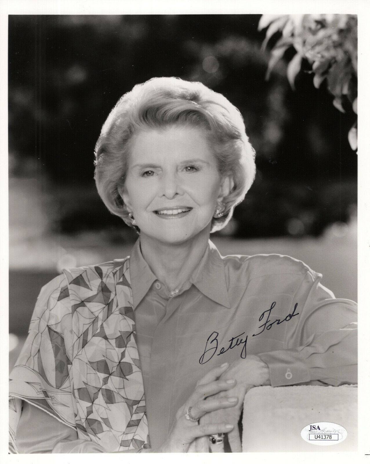 BETTY FORD HAND SIGNED 8x10 PHOTO GREAT FIRST LADY FORD CLINIC JSA ...