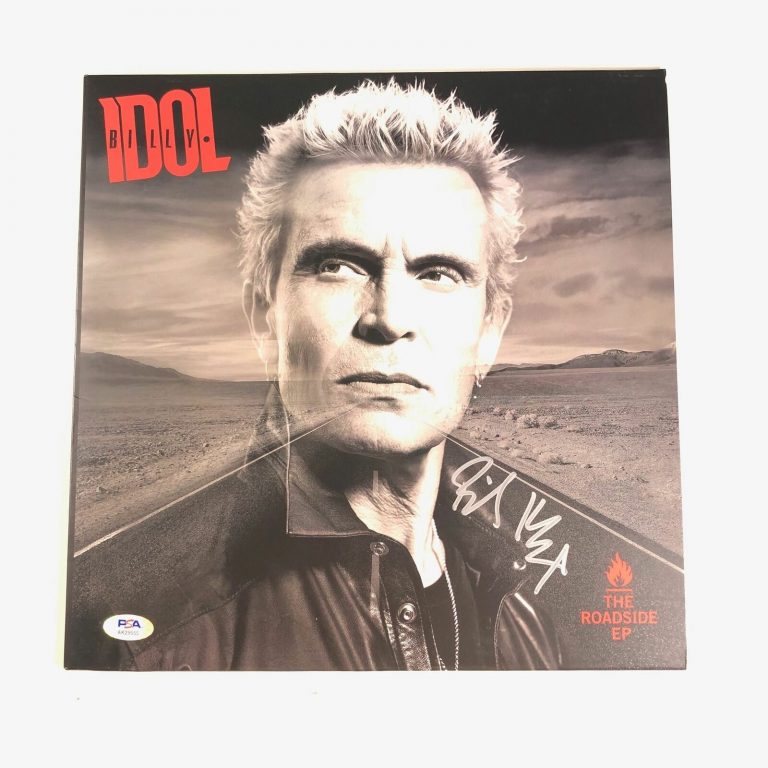 BILLY IDOL SIGNED VINYL COVER PSA/DNA AUTOGRAPHED THE ROADSIDE COLLECTIBLE MEMORABILIA