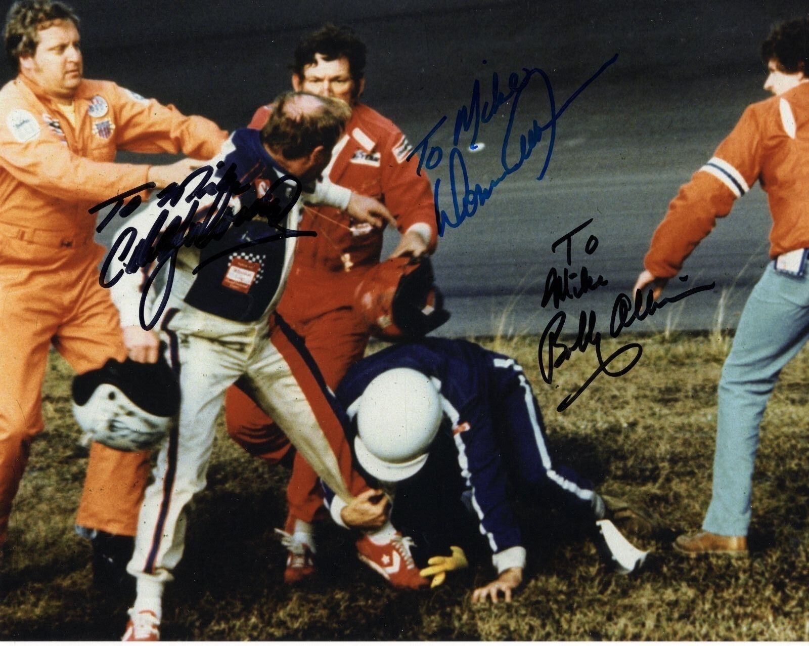 CALE YARBOROUGH+DONNIE+BOBBY ALLISON SIGNED 8x10 PHOTO+COA RARE TO MIKE ...