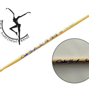 CARTER BEAUFORD SIGNED AUTOGRAPH DRUMSTICK - DAVE MATTHEWS BAND, CRASH W/ BAS