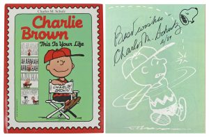 CHARLES SCHULZ “BEST WISHES” AUTHENTIC SIGNED BOOK W/ SNOOPY SKETCH JSA #BB53037 COLLECTIBLE MEMORABILIA