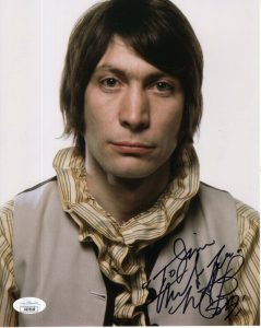 CHARLIE WATTS HAND SIGNED 8×10 COLOR PHOTO BEST POSE EVER TO JIM JSA COLLECTIBLE MEMORABILIA