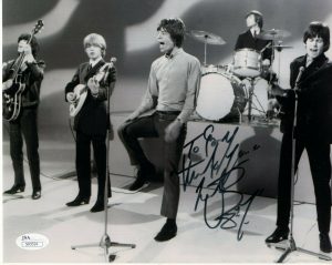 CHARLIE WATTS HAND SIGNED 8×10 PHOTO STONES GROUP PHOTO TO GARY JSA COLLECTIBLE MEMORABILIA