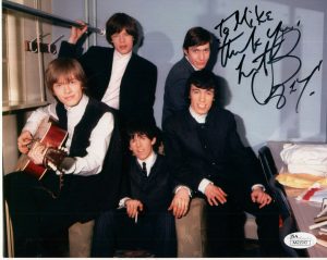 CHARLIE WATTS HAND SIGNED 8×10 PHOTO STONES GROUP PHOTO TO MIKE JSA COLLECTIBLE MEMORABILIA