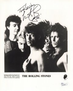 CHARLIE WATTS HAND SIGNED 8×10 PHOTO THE ROLLING STONES TO KEVIN JSA COLLECTIBLE MEMORABILIA