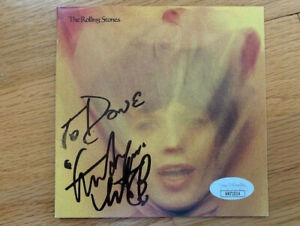 CHARLIE WATTS HAND SIGNED GOATS HEAD SOUP CD BOOKLET RARE TO DAVE JSA COLLECTIBLE MEMORABILIA