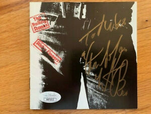 CHARLIE WATTS HAND SIGNED STICKY FINGERS CD BOOKLET RARE TO MIKE JSA COLLECTIBLE MEMORABILIA