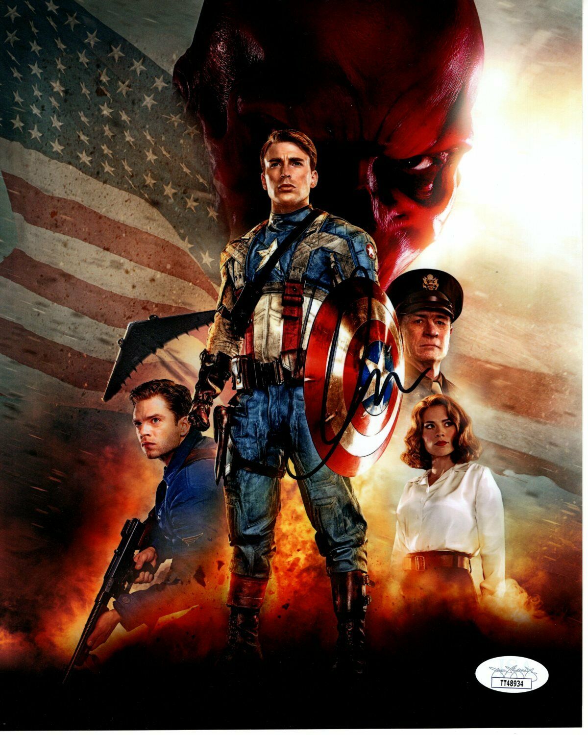 CHRIS EVANS signed autographed 8x10 AVENGERS CAPTAIN AMERICA photo JSA ...