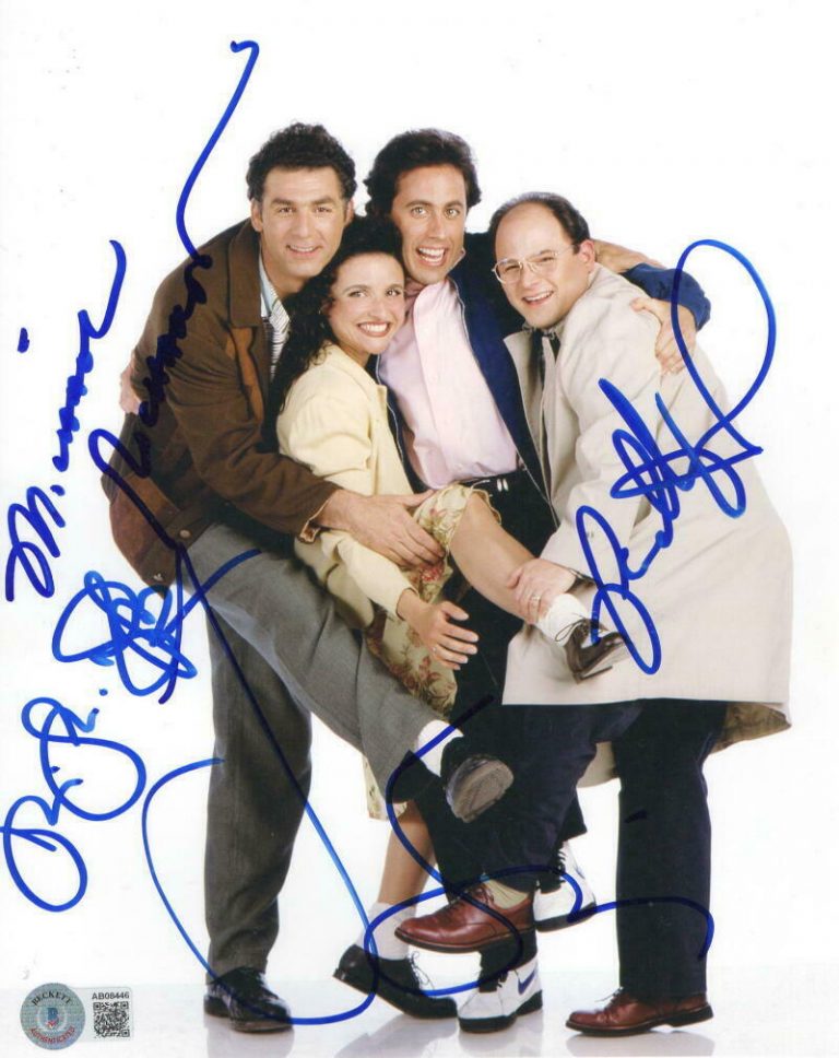 COMPLETE CAST SIGNED SEINELD 8X10 PHOTO MICHAEL RICHARDS AUTOGRAPH BECKETT LOA COLLECTIBLE MEMORABILIA