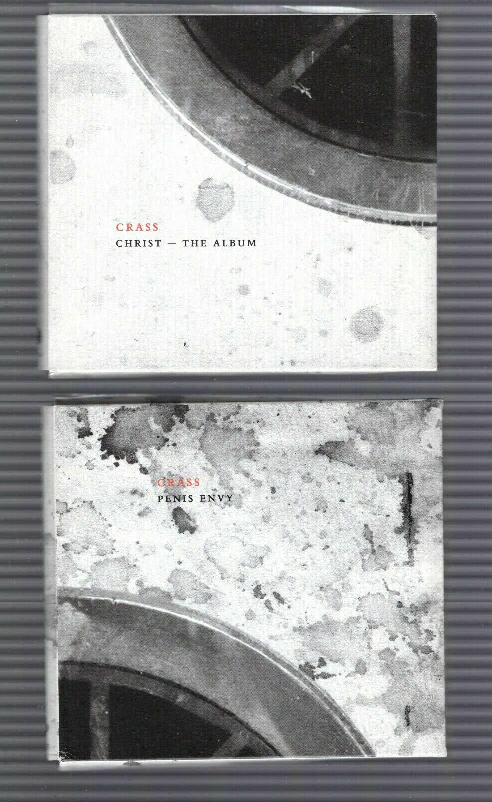 CRASS LOT OF 3 CD'S PENIS ENVY+CHRIST+STATIONS OF THE CROSS NICE CONDITION