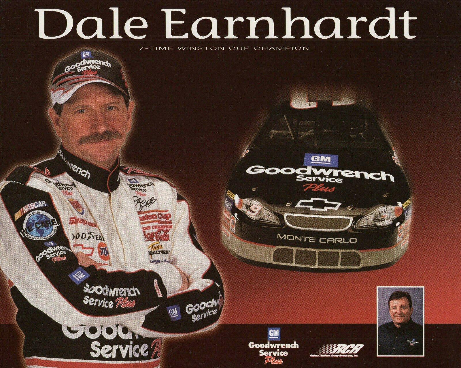 DALE EARNHARDT UNSIGNED 8x10 COLOR PHOTO AMAZING POSE FROM 2000 ...