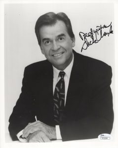 DICK CLARK HAND SIGNED 8×10 PHOTO AMERICAN BANDSTAND GREAT POSE JSA COLLECTIBLE MEMORABILIA