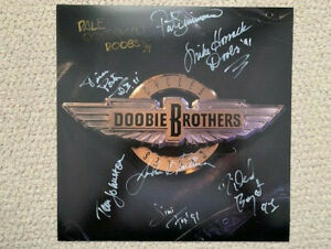 DOOBIE BROTHERS 1989 CYCLES ALBUM PROMO SIGNED BY WHOLE BAND+COA VERY ...