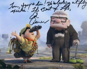 ED ASNER HAND SIGNED 8×10 PHOTO+COA AMAZING POSE CARL FROM UP TO TOM COLLECTIBLE MEMORABILIA