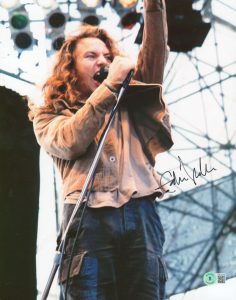 EDDIE VEDDER PEARL JAM AUTHENTIC SIGNED 11×14 PHOTO AUTOGRAPHED BAS #AB14378 COLLECTIBLE MEMORABILIA