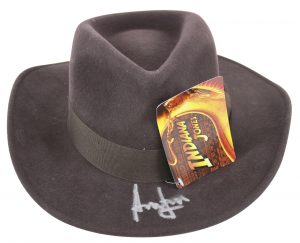 HARRISON FORD INDIANA JONES AUTHENTIC SIGNED HAT AUTOGRAPHED BAS #A08764 COLLECTIBLE MEMORABILIA