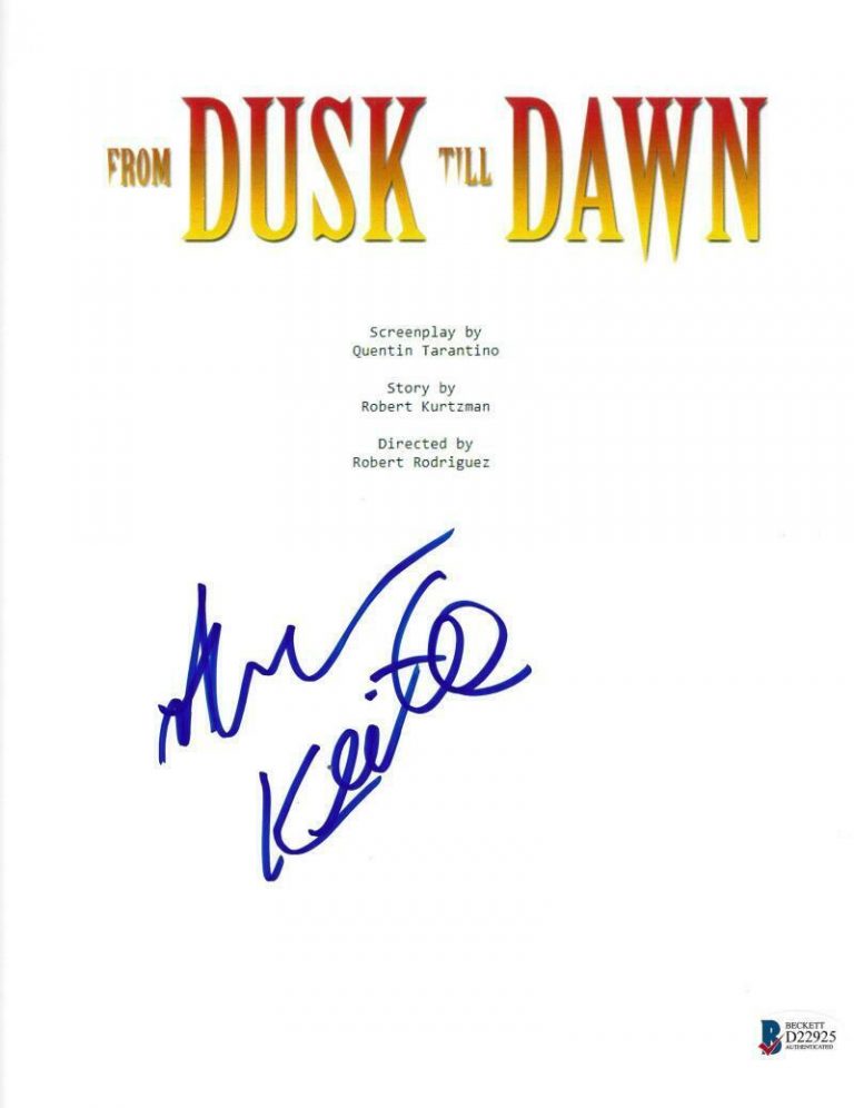 HARVEY KEITEL SIGNED FROM DUSK TILL DAWN SIGNED FULL SCRIPT AUTOGRAPH BECKETT COLLECTIBLE MEMORABILIA
