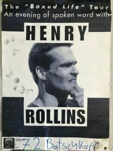 HENRY ROLLINS LOT OF 4 ORIGINAL VINTAGE PROMO POSTERS RARE ROLLINS BAND COLLECTIBLE MEMORABILIA